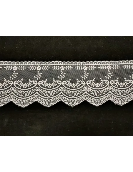 PIZZO TULLE ALTEZZA 10 CM - CF 24.5MT 8BE1158