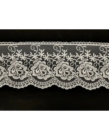 PIZZO TULLE ALTEZZA 10 CM - CF 24.5MT 8BE1165