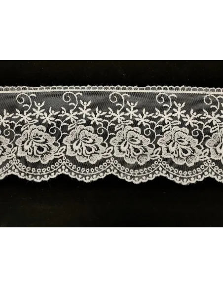 PIZZO TULLE ALTEZZA 10 CM - CF 24.5MT 8BE1165