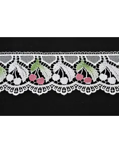 PIZZO MACRAME CILIEGE ALTEZZA 10 CM - CF 14.10 8G0806
