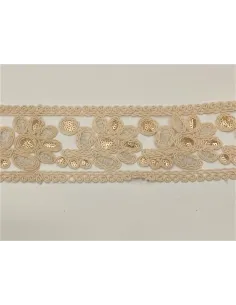 PASSAMANERIA MODA CON PAILLETTES ALTEZZA 7.5 CM - CF9.1 MT XS02