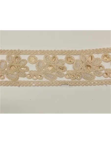 PASSAMANERIA MODA CON PAILLETTES ALTEZZA 7.5 CM - CF9.1 MT XS02
