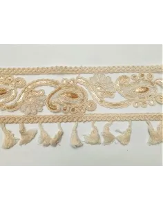 PASSAMANERIA MODA CON PAILLETTES ALTEZZA 8.5 CM - CF9.1 MT XS05