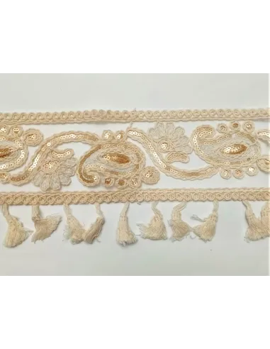 PASSAMANERIA MODA CON PAILLETTES ALTEZZA 8.5 CM - CF9.1 MT XS05