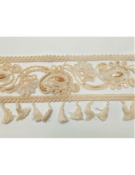 PASSAMANERIA MODA CON PAILLETTES ALTEZZA 8.5 CM - CF9.1 MT XS05