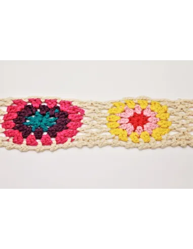 PASSAMANERIA GRANNY   MULTICOLOR ALTEZZA 6 CM - CF 5 MT XZX42-2