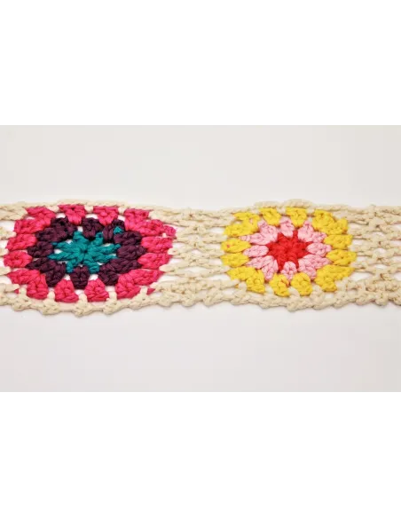 PASSAMANERIA GRANNY   MULTICOLOR ALTEZZA 6 CM - CF 5 MT XZX42-2