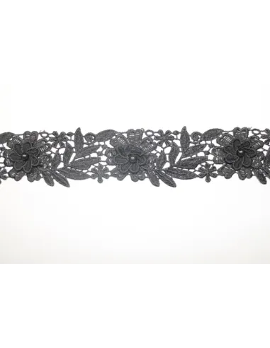 Passamaneria Moda di Mt 13,7, altezza 5,5 cm, in cotone/perla ZZ1694