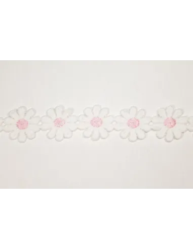 Pizzo Macramè  2,5 cm B.PINKB