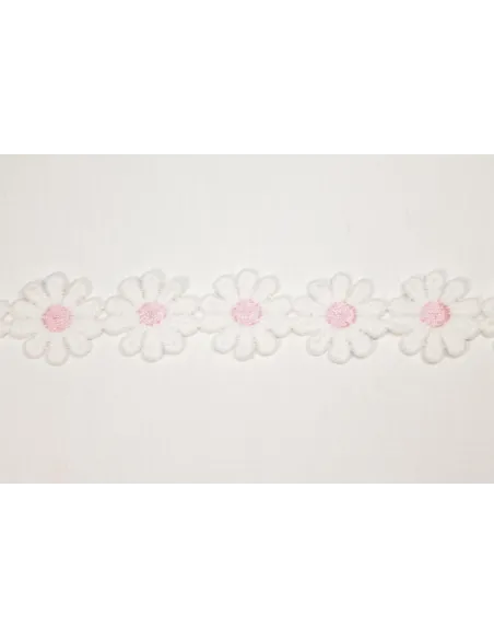 Pizzo Macramè  2,5 cm B.PINKB
