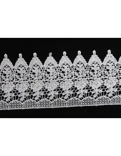 PIZZO MACRAME ALTEZZA  10 CM  - CONFEZIONE DA MT 19,3 4G4387