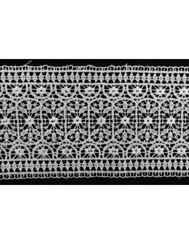 PIZZO MACRAME ALTEZZA  13 CM  - CONFEZIONE DA MT 19,3 4G4174B