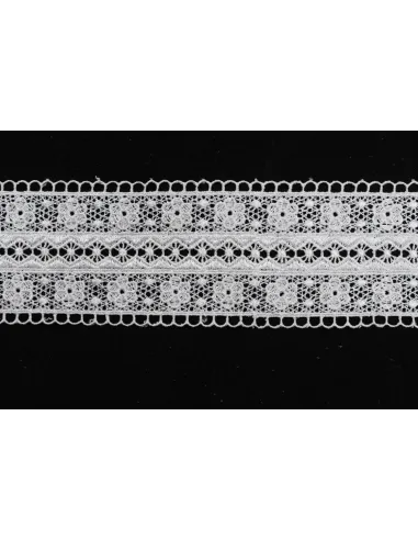 PIZZO MACRAME ALTEZZA  7 CM  - CONFEZIONE DA MT 19,3 4G4378