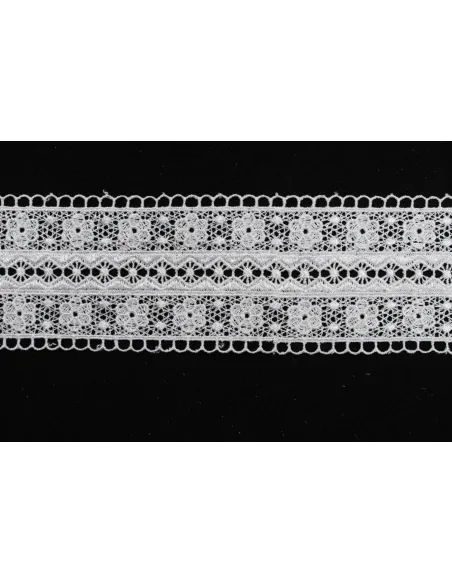 PIZZO MACRAME ALTEZZA  7 CM  - CONFEZIONE DA MT 19,3 4G4378