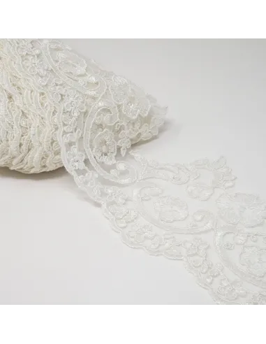 PIZZO TULLE RICAMATO 14 CM KB9759-14