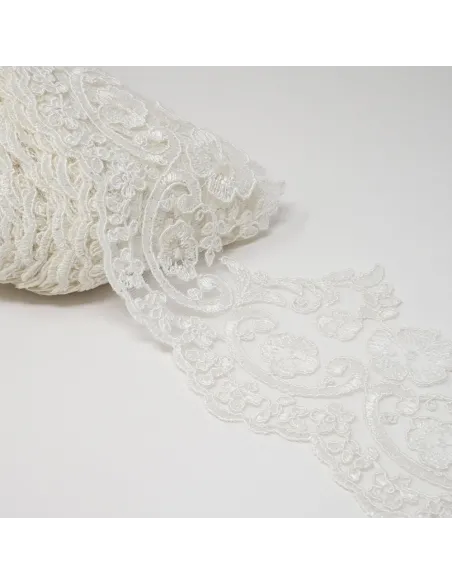 PIZZO TULLE RICAMATO 14 CM KB9759-14