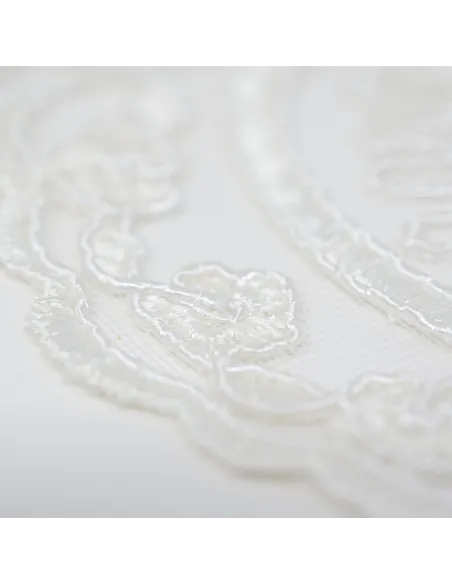 PIZZO TULLE RICAMATO 14 CM KB9764-14