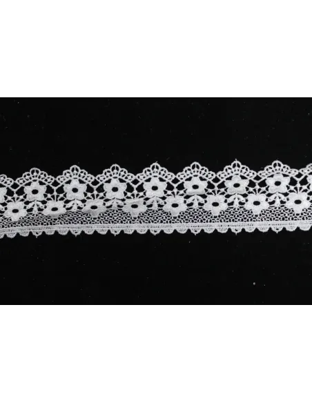 PIZZO MACRAME ALTEZZA  5 CM  - CONFEZIONE DA MT 19,3 4G4274