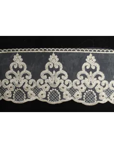 PIZZO ORGANZA ALTEZZA 12 CM - CONFEZIONE DA MT 19.20 2023-12