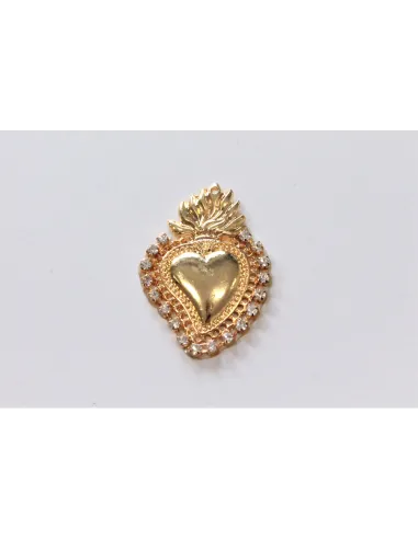 APPLICAZIONE CUORE SACRO CON STRASS 072