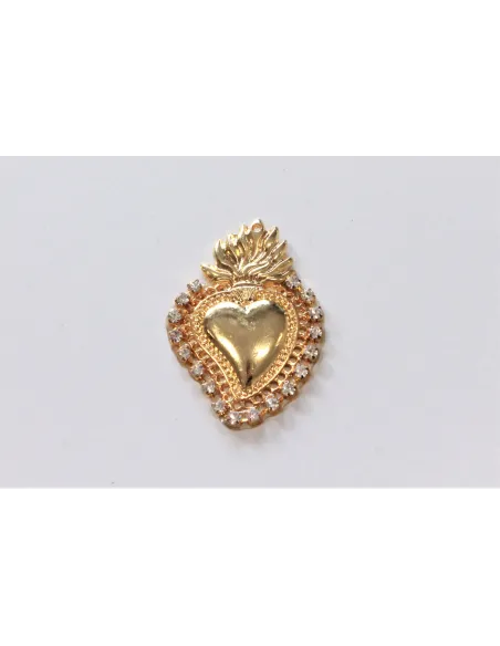 APPLICAZIONE CUORE SACRO CON STRASS 072