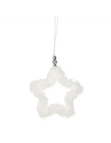 DECORAZIONE IN PELLICCIA A FORMA DI STELLA 22927-110