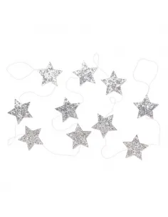 FESTONE CON 10 STELLE GLITTERATE 63244