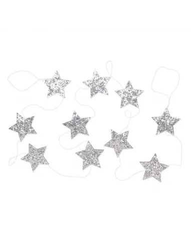 FESTONE CON 10 STELLE GLITTERATE 63244