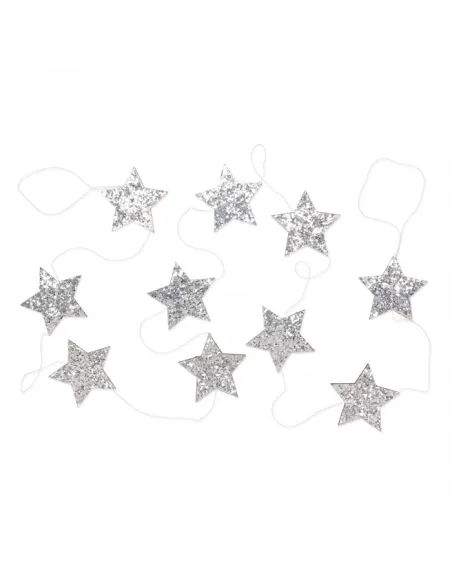 FESTONE CON 10 STELLE GLITTERATE 63244