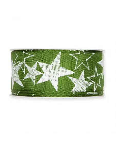 NASTRO LUCIDO STAMPATO CON "STELLE" 937-040