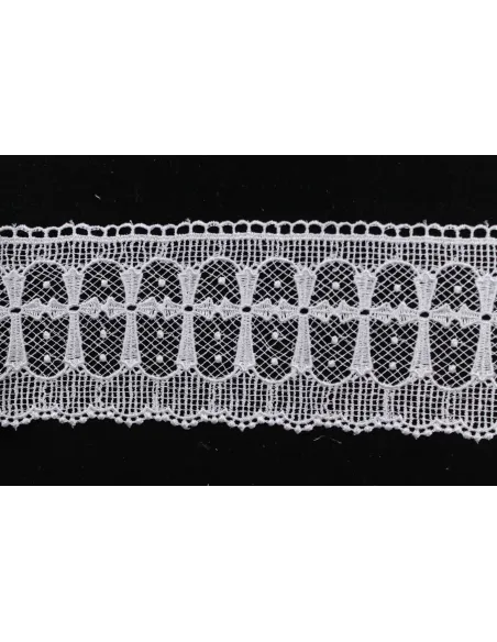 PIZZO MACRAME ALTEZZA  9.5 CM  - CONFEZIONE DA MT 19,3 4G4365
