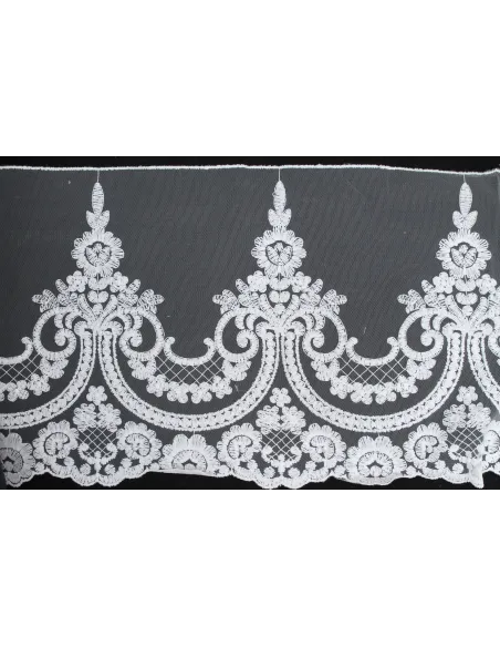 PIZZO TULLE ALTEZZA  25 CM - CF 24.5MT 24BE2426