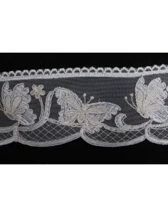 PIZZO REBRODE' CON FARFALLE 12CM 9057