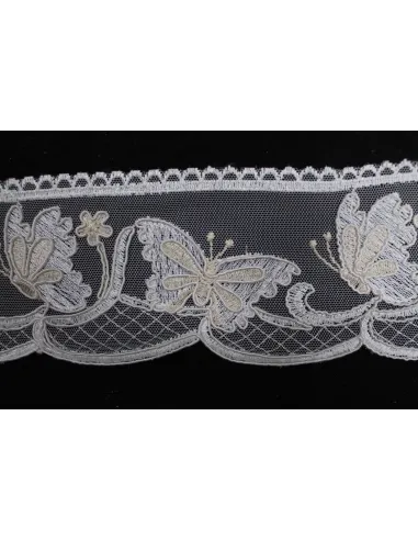 PIZZO REBRODE' CON FARFALLE 12CM 9057