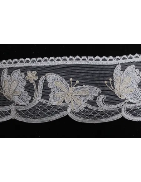 PIZZO REBRODE' CON FARFALLE 12CM 9057
