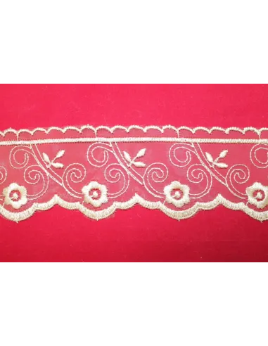 PIZZO ORGANZA 9CM 01-9A