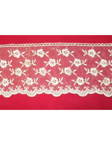 PIZZO ORGANZA LUREX 12CM 1046-12