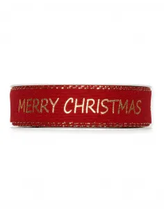 Nastro Natalizio con scritta "Merry Christmas" 1007-025