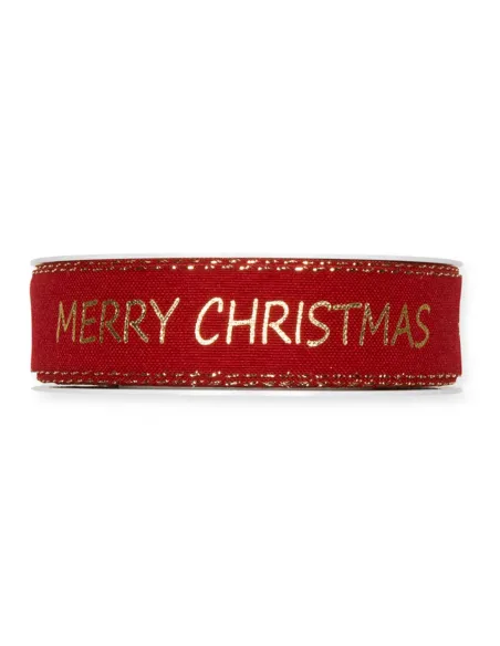 Nastro Natalizio con scritta "Merry Christmas" 1007-025