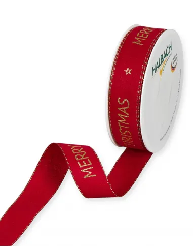 Nastro Natalizio con scritta "Merry Christmas" 1007-025