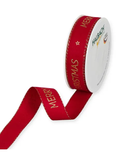Nastro Natalizio con scritta "Merry Christmas" 1007-025
