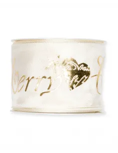 Nastro Natalizio "Merry Christmas" 6CM 1234-060