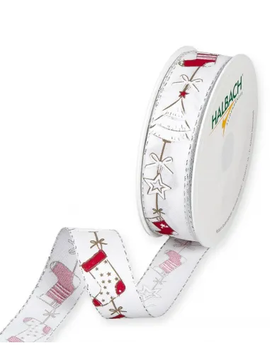 Nastro Natalizio con stampe 1283-025