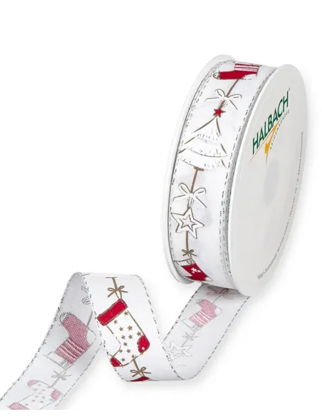 Nastro Natalizio con stampe 1283-025
