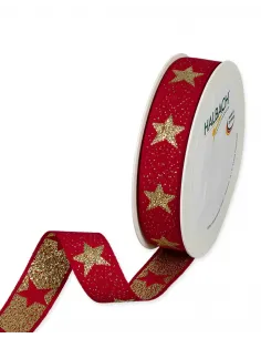 Nastro natalizio con stelle 2,5cm 4766-025 2